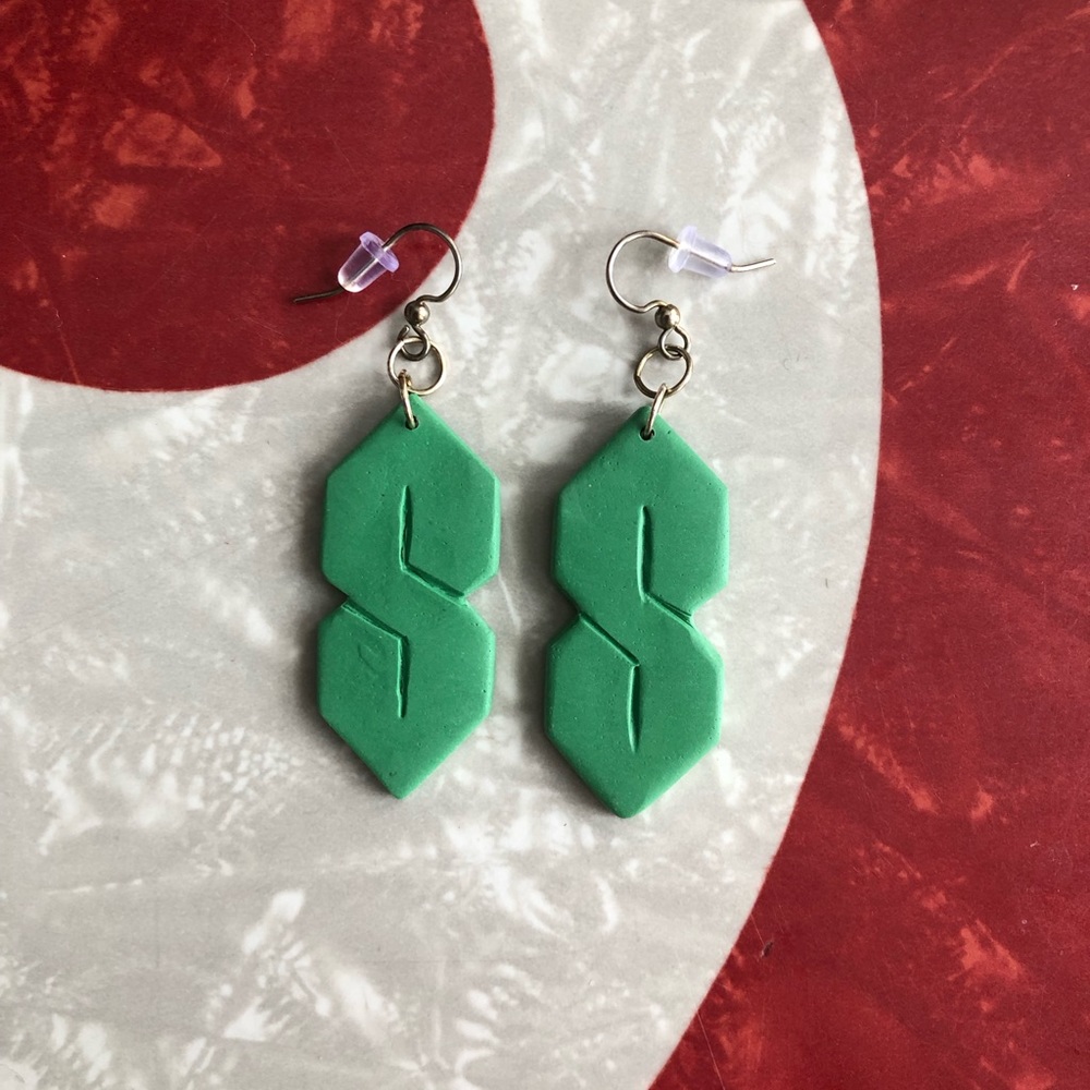 90s Y2K Cool S Polymer Clay Earrings